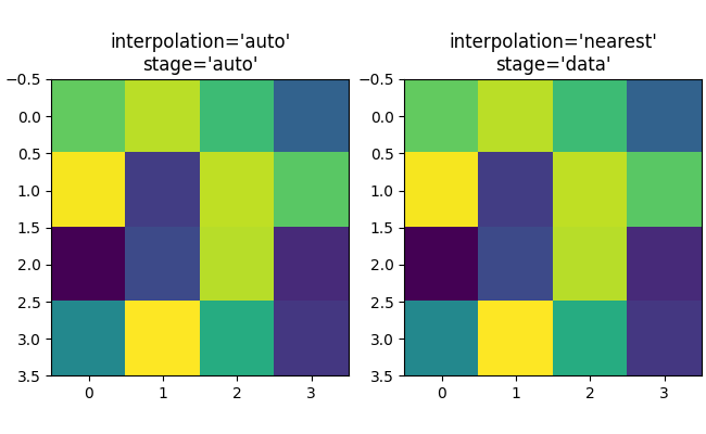 interpolation='auto' stage='auto', interpolation='nearest' stage='data'